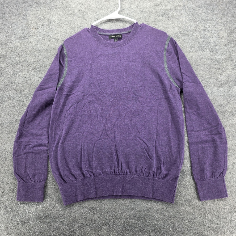 Banana Republic Sweater Mens Large Crewneck Modal Blend Pullover Lightweight Cas